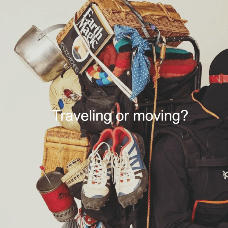 Traveling or moving?